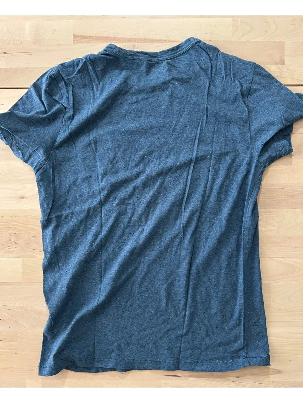 J.Crew Knit Goods Blue Slub Speckled Pocket T-Shirt - Size M